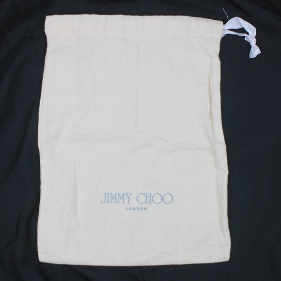 Jimmy Choo 14x10 Cream Drawstring Dust Bag - Picture 1 of 5